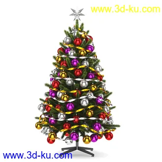 圣诞节物品,花环,彩带,圣诞饰品,圣诞树,铃铛,礼物合,巧克力,蜡烛,圣诞挂饰,装饰品等模型30个的图片1