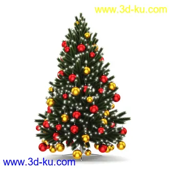 圣诞节物品,花环,彩带,圣诞饰品,圣诞树,铃铛,礼物合,巧克力,蜡烛,圣诞挂饰,装饰品等模型30个的图片3