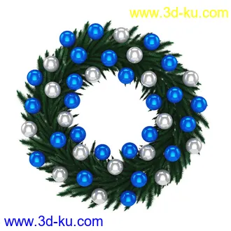 圣诞节物品,花环,彩带,圣诞饰品,圣诞树,铃铛,礼物合,巧克力,蜡烛,圣诞挂饰,装饰品等模型30个的图片13