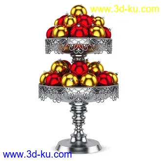 圣诞节物品,花环,彩带,圣诞饰品,圣诞树,铃铛,礼物合,巧克力,蜡烛,圣诞挂饰,装饰品等模型30个的图片14