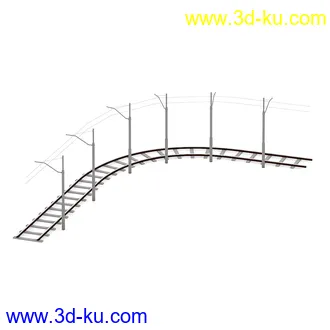 街道设备,街道设施,长椅,阻隔栏,垃圾桶,消防栓,路灯,施工标志,红绿灯,公共电话亭,候车亭,交通标志,加油站,道路,铁轨,高架桥,草坪,沙井盖等模型30个的图片