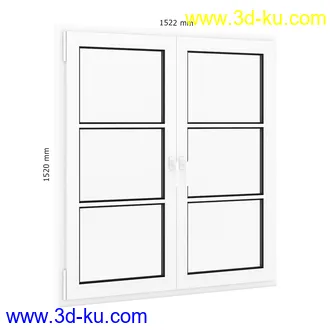 窗户模型合集,单门窗户,双门窗户,扒拉式窗户,木窗户,铁窗户,不锈钢窗户,平开窗,悬窗,固定窗等模型50个的图片