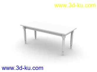 桌子模型合集共17个的图片