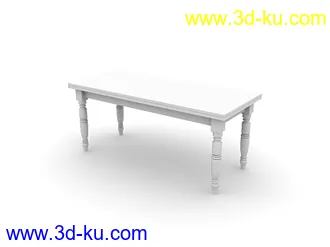 桌子模型合集共17个的图片