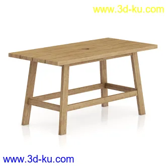 木制家具合集,木椅,木凳,吊椅,桌子,摇椅等家具模型40个的图片12