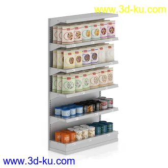超市设施模型,货架,商品,衣服,水果,蔬菜,小推车,手拉车,冰柜,衣架等模型25个的图片