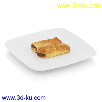 食物模型合集,面包,点心,饼干,夹心饼,香蕉,橙子,苹果,猕猴桃,披萨,香肠,肉干,奶酪,肉夹馍等物品模型81个的图片3