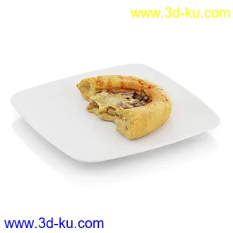 食物模型合集,面包,点心,饼干,夹心饼,香蕉,橙子,苹果,猕猴桃,披萨,香肠,肉干,奶酪,肉夹馍等物品模型81个的图片13