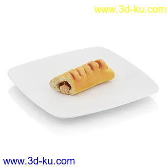 食物模型合集,面包,点心,饼干,夹心饼,香蕉,橙子,苹果,猕猴桃,披萨,香肠,肉干,奶酪,肉夹馍等物品模型81个的图片