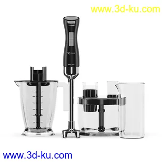 厨房电器,厨房设备,咖啡机,电热壶,搅拌机,面包机,电饭煲,搅拌棒,电子称等模型26个的图片