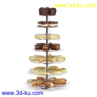 超市货物模型,百货,零售商品,日用商品,水果,面包,书籍,货架,冷饮,收银台,不锈钢栏杆,购物篮子等模型31个的图片8
