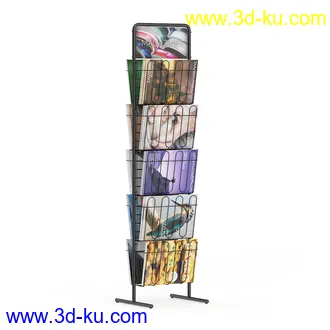 超市货物模型,百货,零售商品,日用商品,水果,面包,书籍,货架,冷饮,收银台,不锈钢栏杆,购物篮子等模型31个的图片15