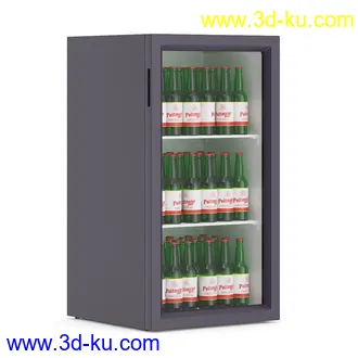 超市货物模型,百货,零售商品,日用商品,水果,面包,书籍,货架,冷饮,收银台,不锈钢栏杆,购物篮子等模型31个的图片18