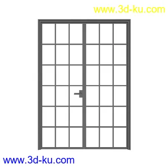 门模型合集,门框,木门,铁门,办公室门,卧室门,不锈钢门,玻璃门,推拉门等模型101个的图片98