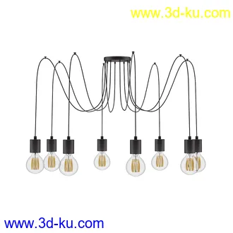 灯模型,吊灯,台灯,床头灯,挂壁灯等模型30个的图片