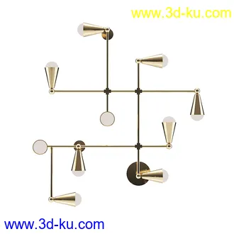 灯模型,吊灯,台灯,床头灯,挂壁灯等模型30个的图片