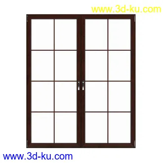 窗模型合集,一格窗,两格窗,四格窗,平开窗,推拉窗,悬窗,立转窗,铝合金窗,天窗等模型51个的图片15