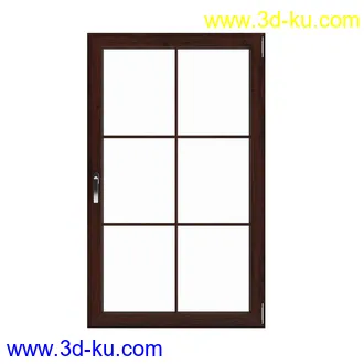 窗模型合集,一格窗,两格窗,四格窗,平开窗,推拉窗,悬窗,立转窗,铝合金窗,天窗等模型51个的图片17