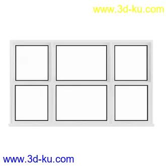 窗模型合集,一格窗,两格窗,四格窗,平开窗,推拉窗,悬窗,立转窗,铝合金窗,天窗等模型51个的图片23