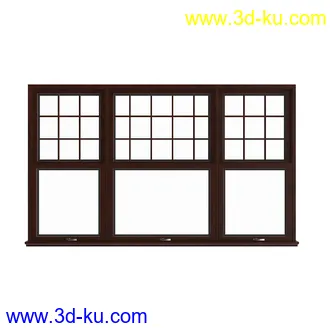 窗模型合集,一格窗,两格窗,四格窗,平开窗,推拉窗,悬窗,立转窗,铝合金窗,天窗等模型51个的图片31