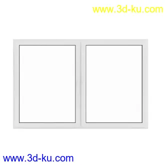 窗模型合集,一格窗,两格窗,四格窗,平开窗,推拉窗,悬窗,立转窗,铝合金窗,天窗等模型51个的图片35