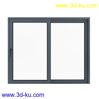 窗模型合集,一格窗,两格窗,四格窗,平开窗,推拉窗,悬窗,立转窗,铝合金窗,天窗等模型51个的图片38