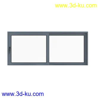 窗模型合集,一格窗,两格窗,四格窗,平开窗,推拉窗,悬窗,立转窗,铝合金窗,天窗等模型51个的图片41