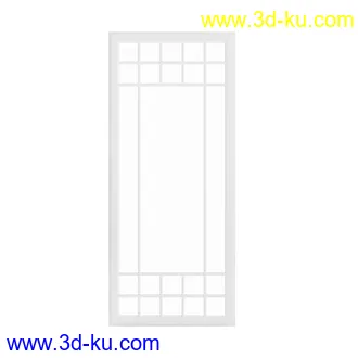 窗模型合集,一格窗,两格窗,四格窗,平开窗,推拉窗,悬窗,立转窗,铝合金窗,天窗等模型51个的图片47
