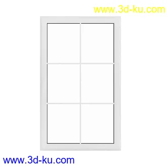 窗模型合集,一格窗,两格窗,四格窗,平开窗,推拉窗,悬窗,立转窗,铝合金窗,天窗等模型51个的图片50
