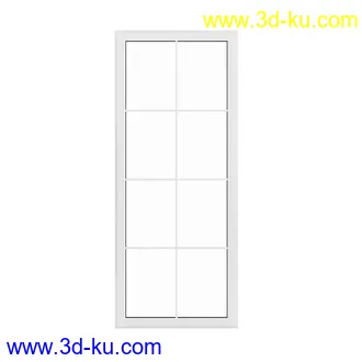 窗模型合集,一格窗,两格窗,四格窗,平开窗,推拉窗,悬窗,立转窗,铝合金窗,天窗等模型51个的图片51