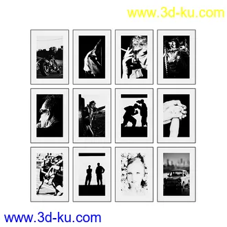 装饰品,木制装饰品,画,花瓶,木架,盆景,树根,墙壁柜等室内装饰模型21个的图片