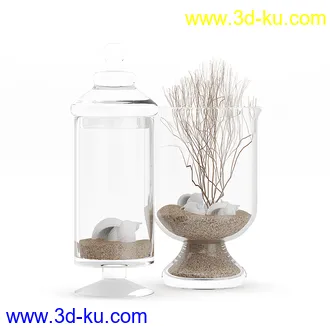 装饰品,木制装饰品,画,花瓶,木架,盆景,树根,墙壁柜等室内装饰模型21个的图片