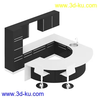 厨房家具模型合集,组合柜,厨柜,组合家具等模型21个的图片4