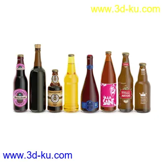 酒吧物品,洒柜,啤酒,酒杯,酒桶,吧台,水果,冰,搅拌机,开瓶器,酒吧椅,雪克壶,摇酒壶,酒等模型31个的图片