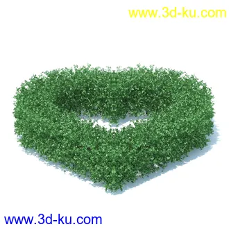 树篱,篱笆,园林艺术,造型篱笆,球形,拱形,长方形,三角形,心形,动物形态等景观造型植物模型36个的图片