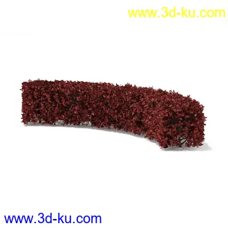 树篱,篱笆,园林艺术,造型篱笆,球形,拱形,长方形,三角形,心形,动物形态等景观造型植物模型36个的图片