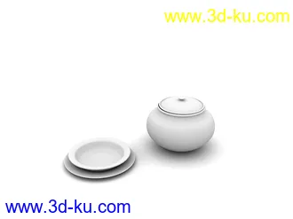 餐具模型,盛具模型,厨房物品模型合集共15个的图片