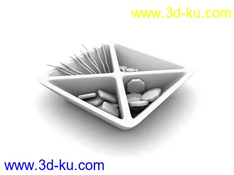 餐具模型,盛具模型,厨房物品模型合集共15个的图片