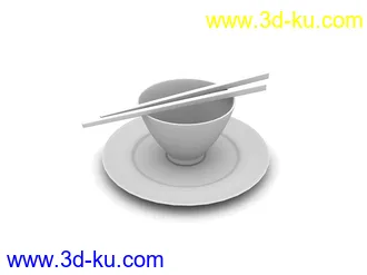 餐具模型,盛具模型,厨房物品模型合集共15个的图片