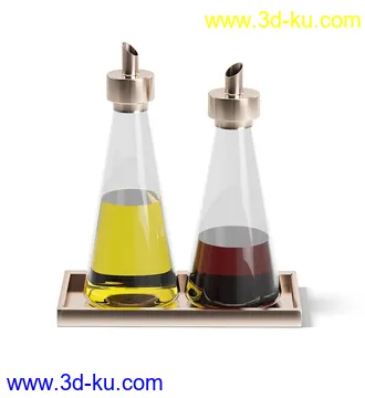 厨房物品模型,平底锅,碗架,碗,罐,碟,调味瓶,厨具,铲,勺子,酱油瓶,不锈钢锅等模型26个的图片