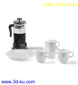 厨房物品模型,平底锅,碗架,碗,罐,碟,调味瓶,厨具,铲,勺子,酱油瓶,不锈钢锅等模型26个的图片12