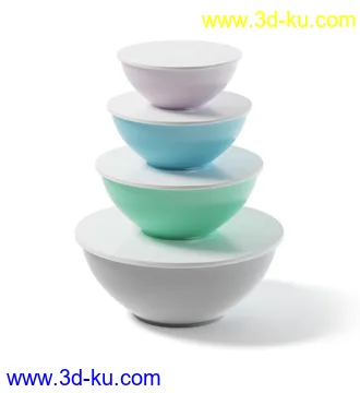 厨房物品模型,平底锅,碗架,碗,罐,碟,调味瓶,厨具,铲,勺子,酱油瓶,不锈钢锅等模型26个的图片17