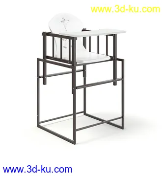 儿童家具模型,桌子,凳子,儿童床,婴儿床,小衣柜,置物架,书桌等模型31个的图片