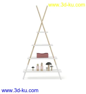 儿童家具模型,桌子,凳子,儿童床,婴儿床,小衣柜,置物架,书桌等模型31个的图片