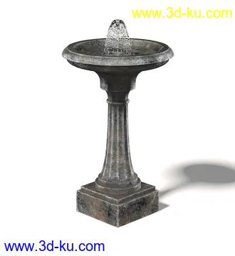 园林装饰品模型,水池,喷泉,喷水池,水井,木桥,阑珊,雕塑,雕像,路灯,石塔,石台等公园模型40个的图片