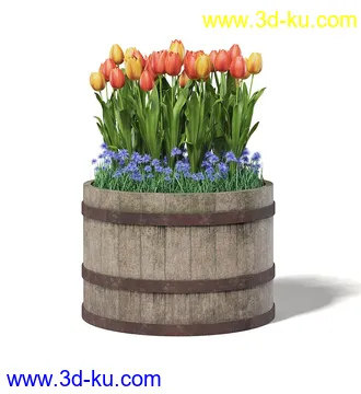 园林装饰品模型,水池,喷泉,喷水池,水井,木桥,阑珊,雕塑,雕像,路灯,石塔,石台等公园模型40个的图片18