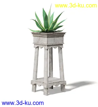 园林装饰品模型,水池,喷泉,喷水池,水井,木桥,阑珊,雕塑,雕像,路灯,石塔,石台等公园模型40个的图片19