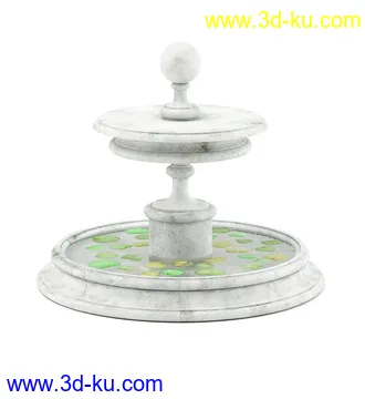 园林装饰品模型,水池,喷泉,喷水池,水井,木桥,阑珊,雕塑,雕像,路灯,石塔,石台等公园模型40个的图片24