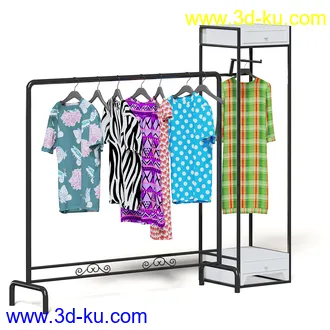 超市设备,超市商品,货架,货物,商品,杂货,收银机,安检机,食品,零售品,冷饮等超市物品模型40个的图片1