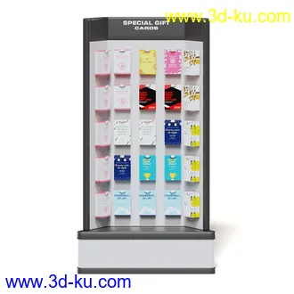 超市设备,超市商品,货架,货物,商品,杂货,收银机,安检机,食品,零售品,冷饮等超市物品模型40个的图片4